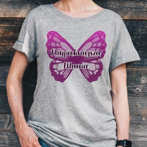 T-shirt lady szary...