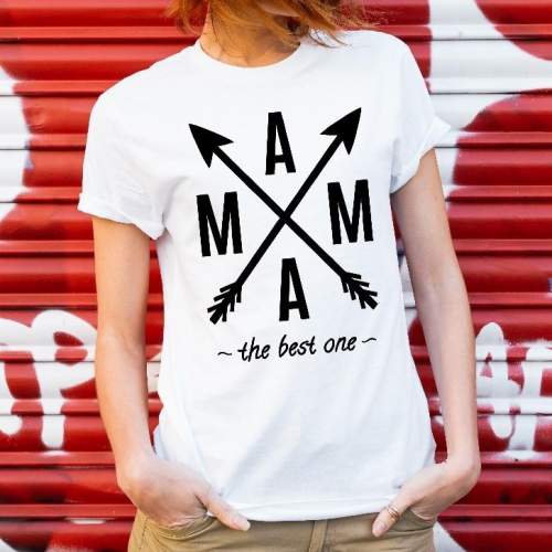 T-shirt lady Mama the best one