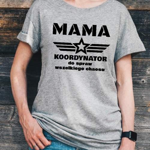 T-shirt lady Mama koordynator