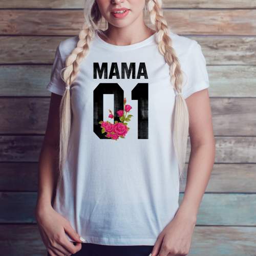 T-shirt lady slim DTG MAMA...