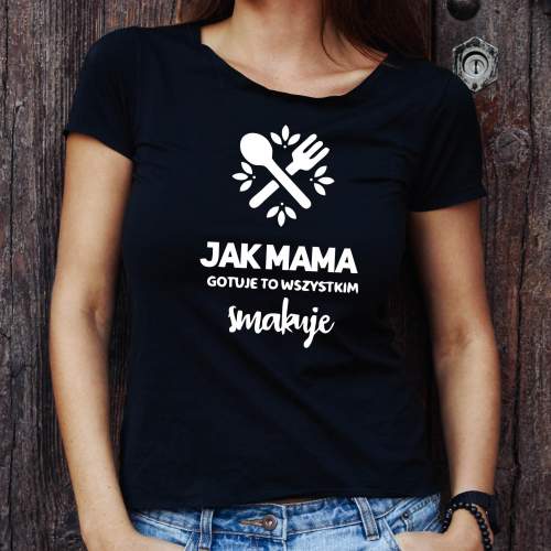 T-shirt lady wszystkim smakuje