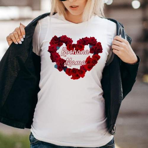 T-shirt lady Kochana mama rose