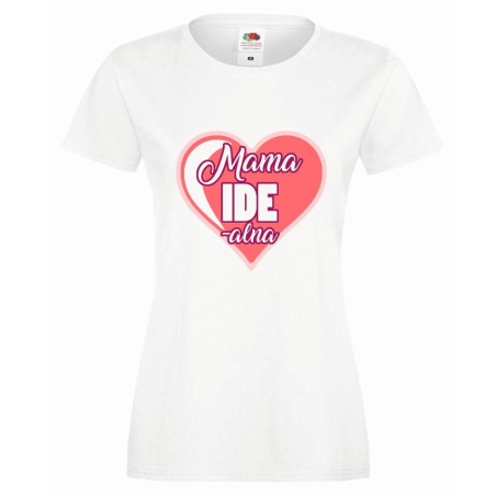 T-shirt lady slim DTG MAMA IDEALNA
