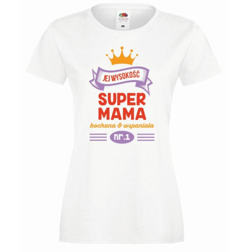 T-shirt lady DTG SUPER MAMA