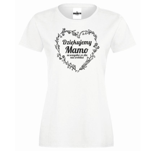 T-shirt lady dtg Dziękuje mamo