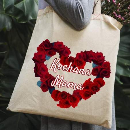 Torba bawełniana Kochana mama rose