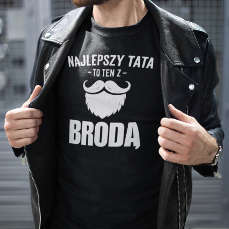 Koszulka męska | Najlepszy Tata To Ten Z Brodą 4 [OUTLET 2]