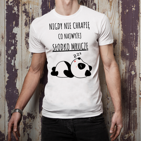 T-shirt Oversize DTG | Nigdy nie chrapię, słodko mruczę [OUTLET 2]
