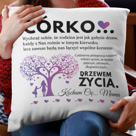 Poduszka | Córko Będą Nas Łączyć Wspólne Korzenie [OUTLET 2]
