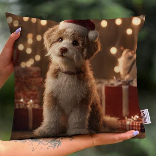 Poduszka | Świąteczny Piesek