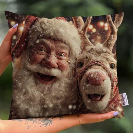 Poduszka | Mikołaj i Renifer 24