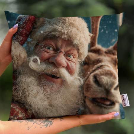 Poduszka | Mikołaj i Renifer 25