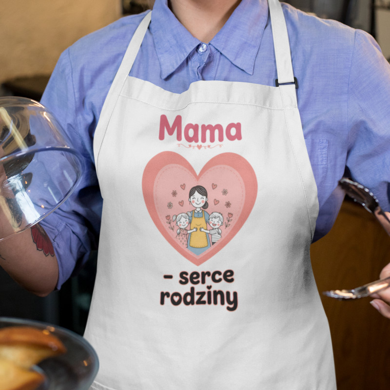 Fartuch | Mama - Serce Rodziny