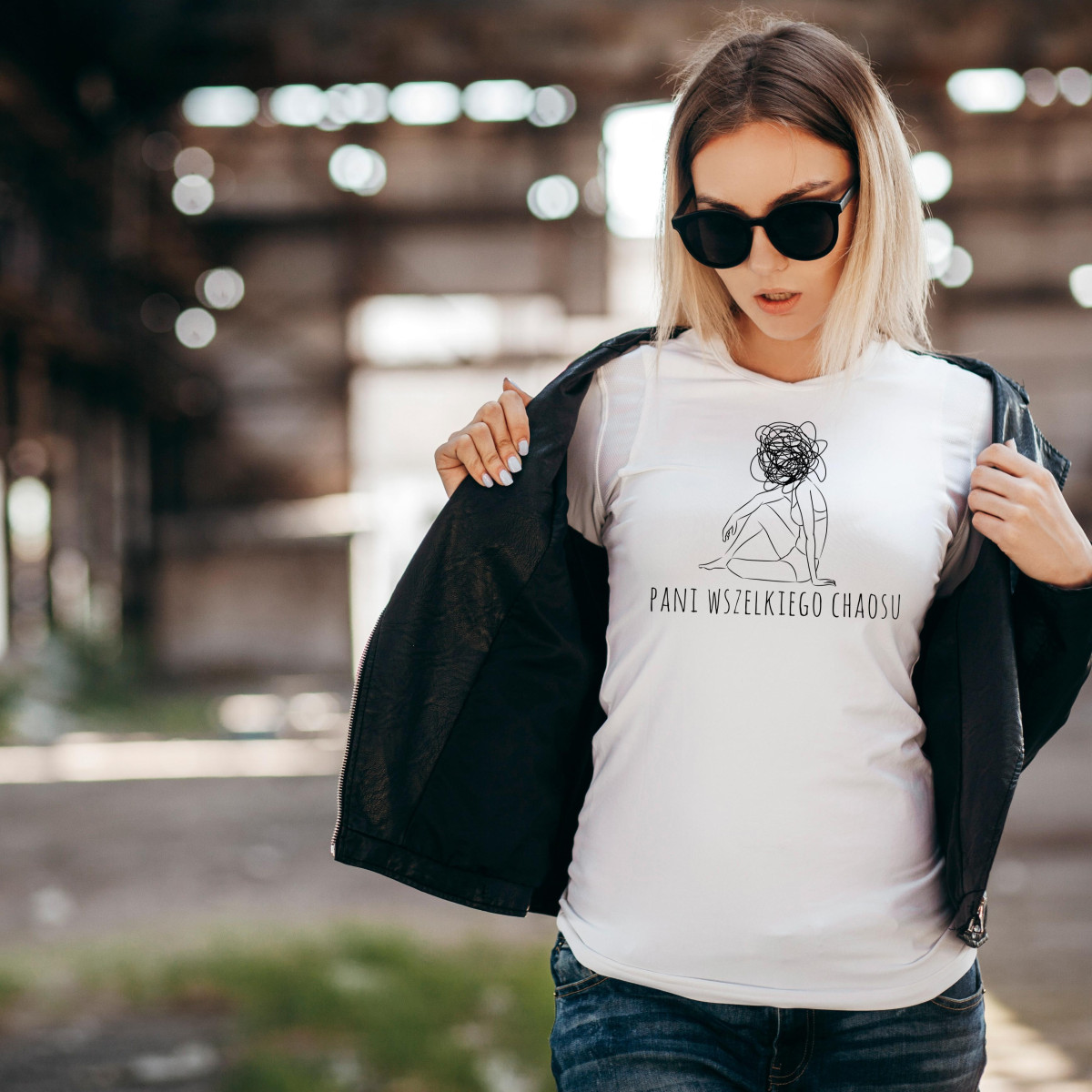 T-shirt lady slim DTG cactus