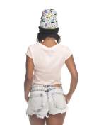 Czapka beanie black druk GEOMETRIC PATTERN