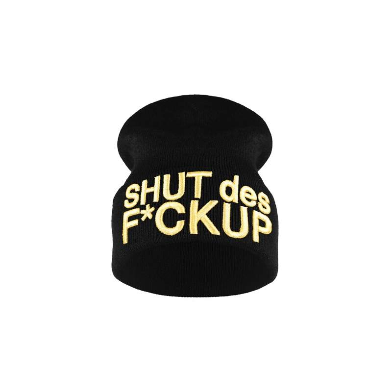 krasnal haft 3D SHUT /czarna+złoty/