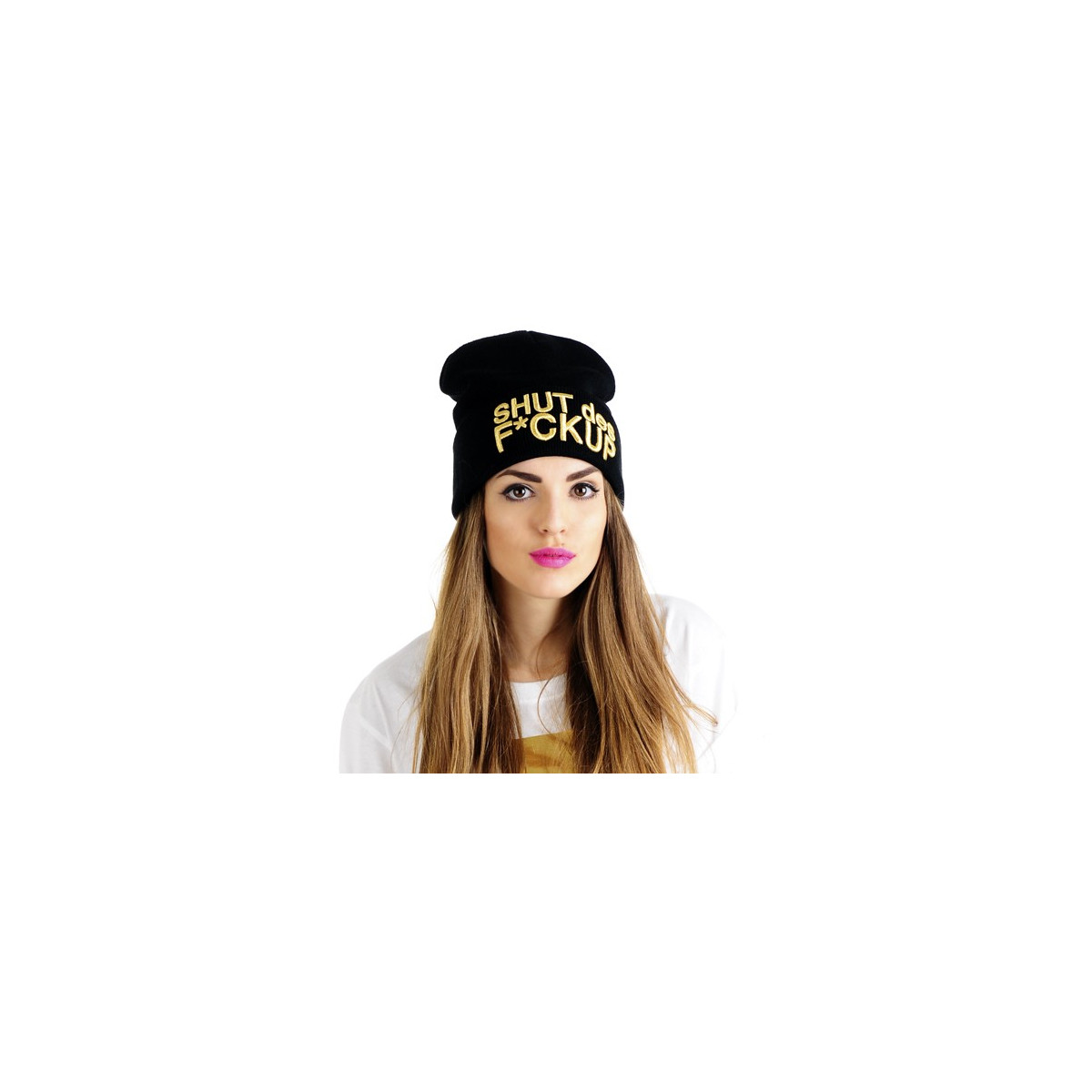 krasnal haft 3D SHUT /czarna+złoty/