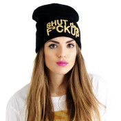 krasnal haft 3D SHUT /czarna+złoty/