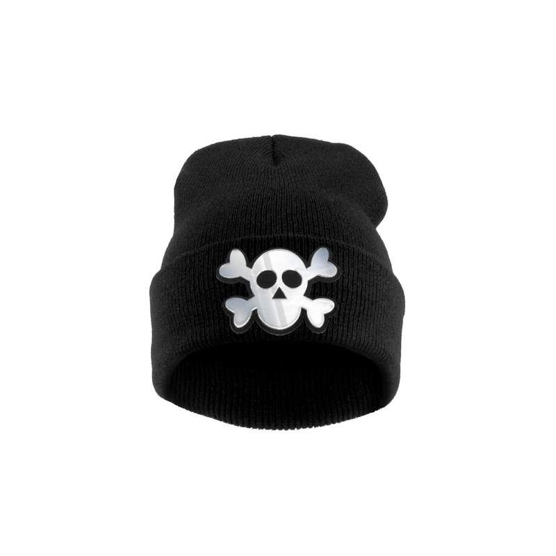 krasnal haft 3D CZASZKA /czarna+biały/