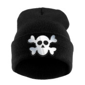 krasnal haft 3D CZASZKA /czarna+biały/