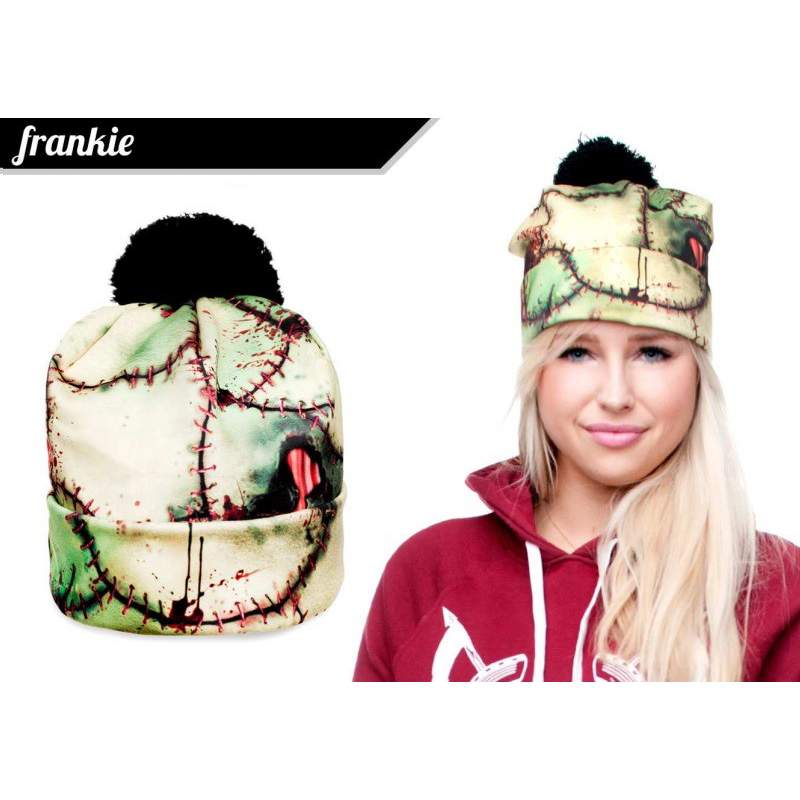 CZAPKA pompon beanie FULLPRINT3d BLOOD