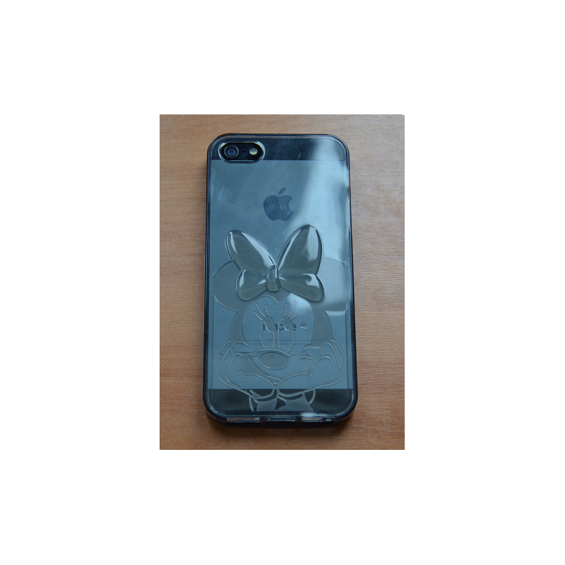 Etui iPhone 5G/5S MYSZAK czarne/przeźroczyste