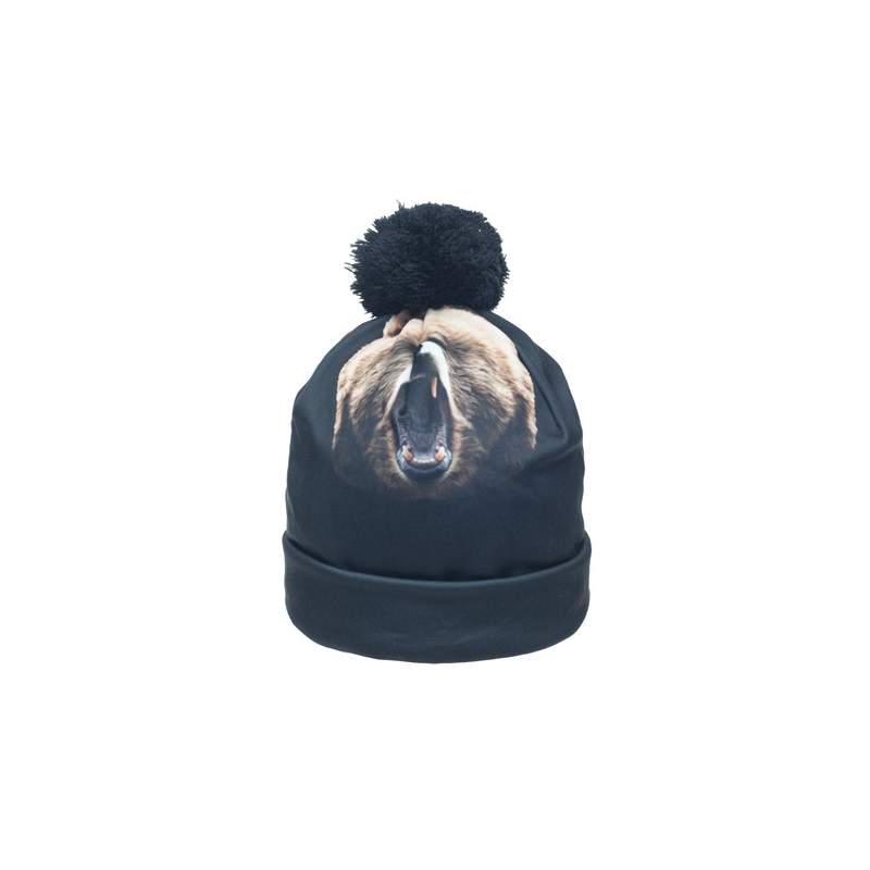 CZAPKA pompon beanie FULLPRINT3d weed