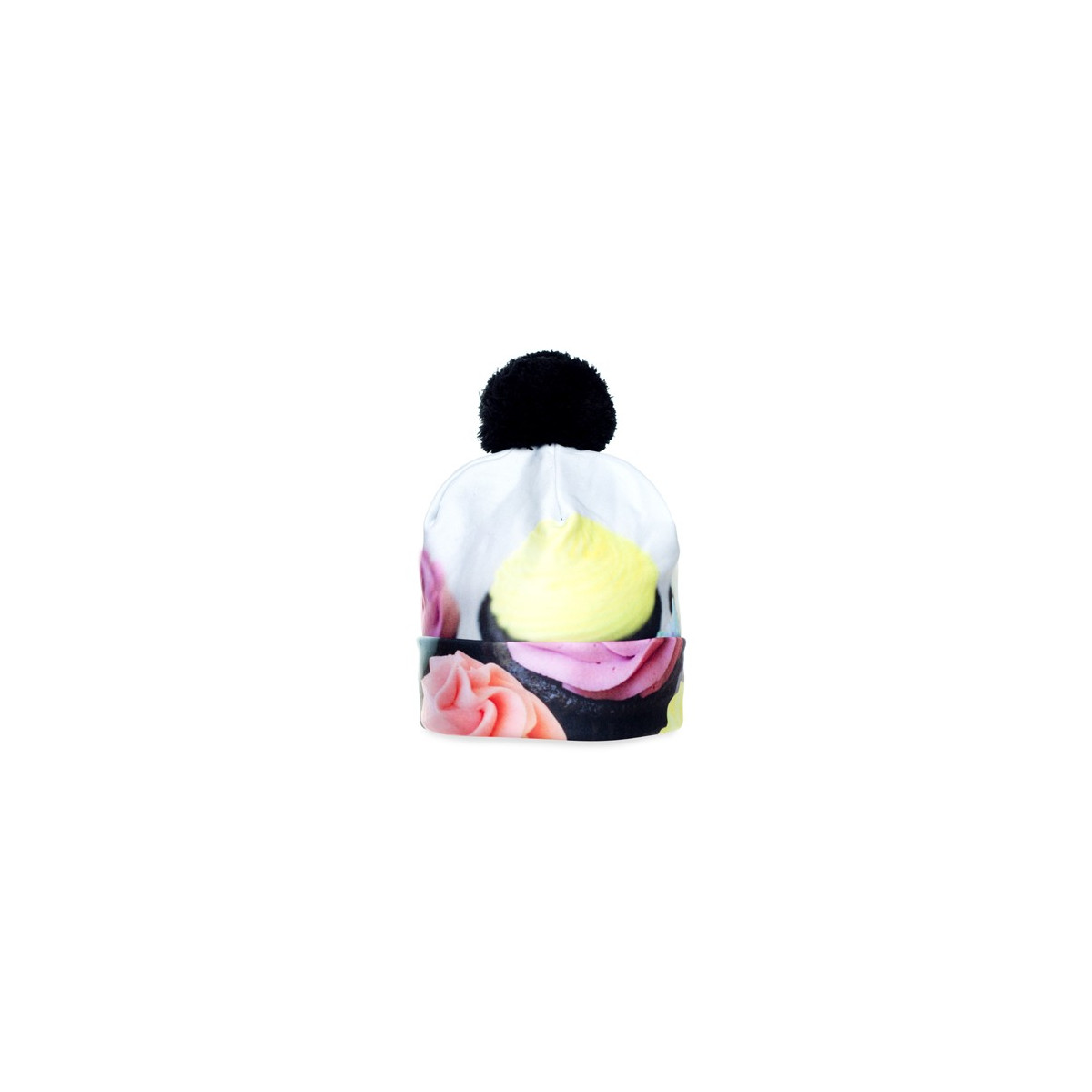 CZAPKA pompon FULLPRINT GALAXY MUFFIN
