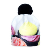 CZAPKA pompon FULLPRINT GALAXY MUFFIN