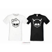 T-shirt DLA PAR 2 SZT SKULLS COUPLE