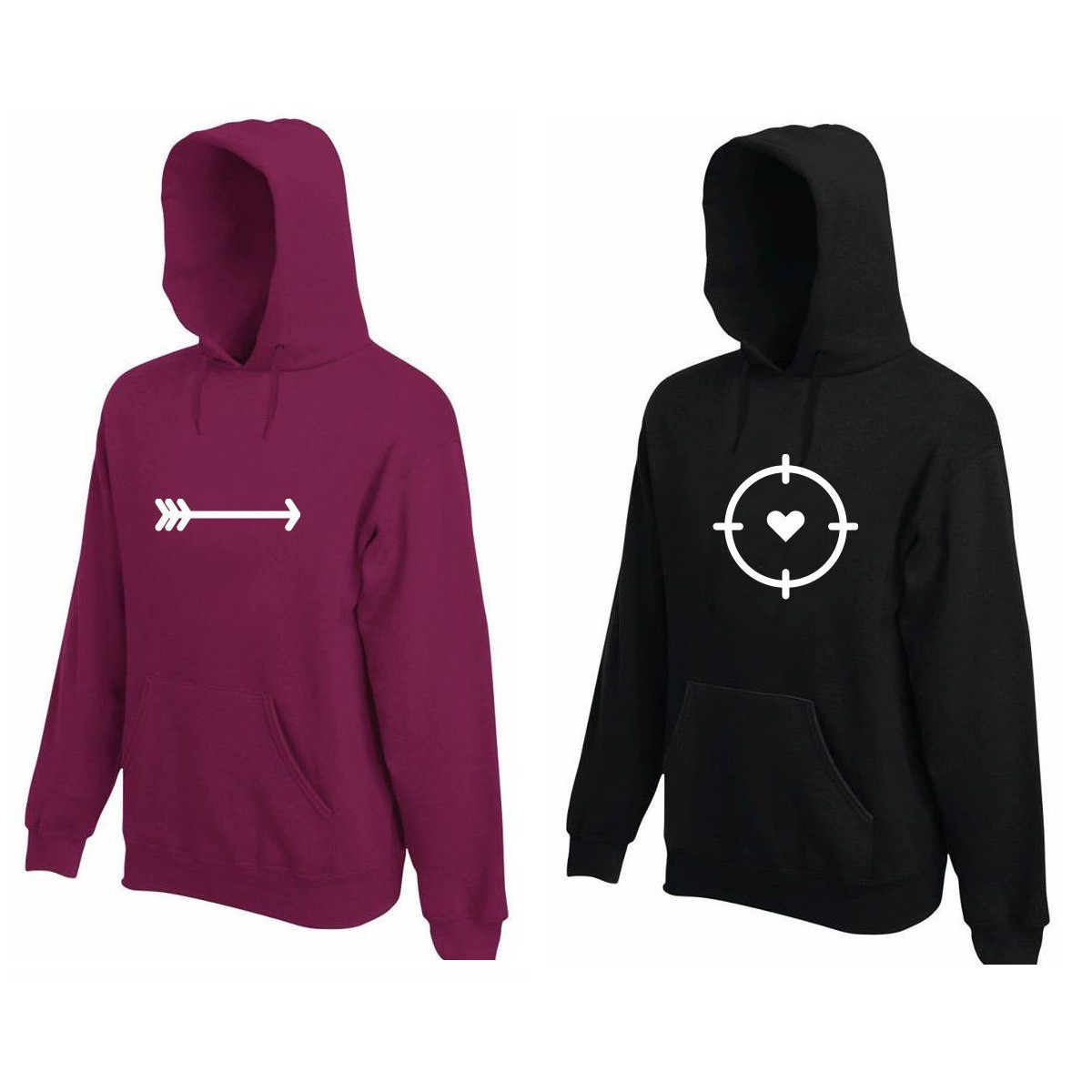 Bluza z kapturem DLA PAR 2 SZT I LOCKED & I FOUND