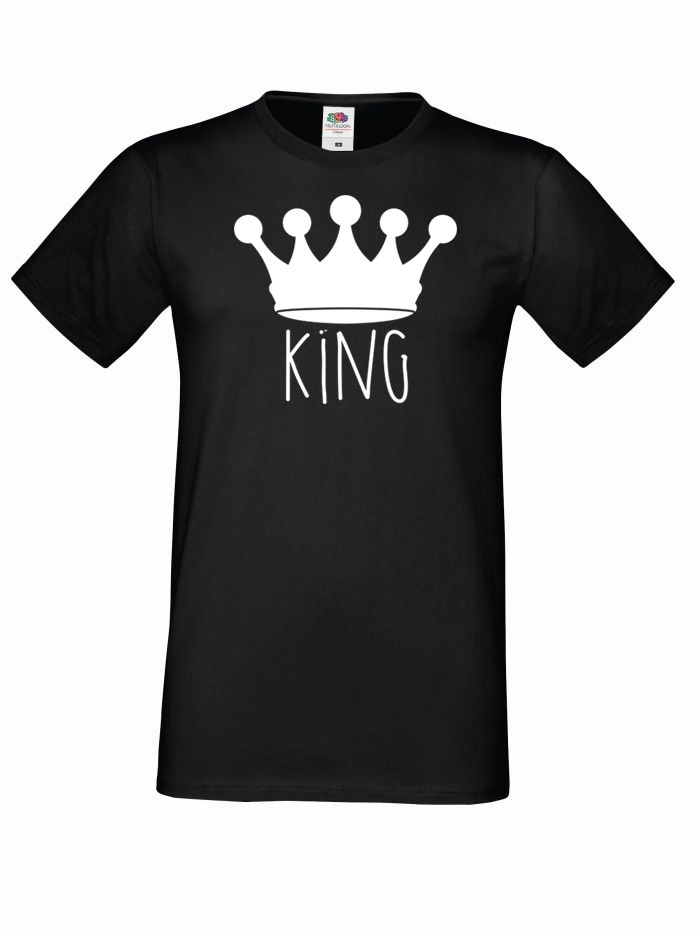 T-shirt oversize KING KORONA 2 L czarny