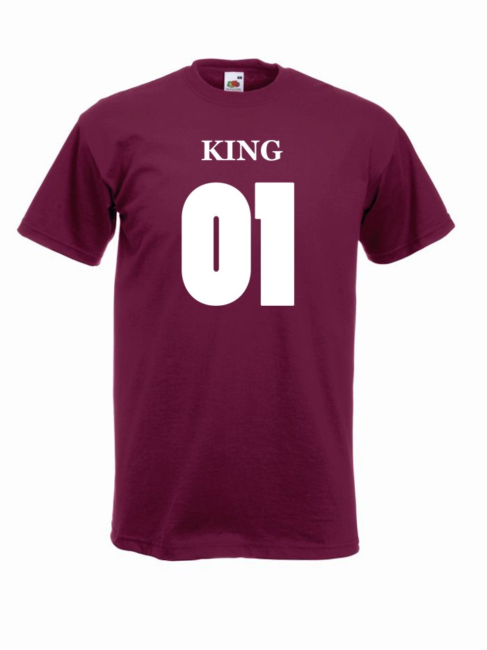 T-shirt oversize KING 01 S burgund