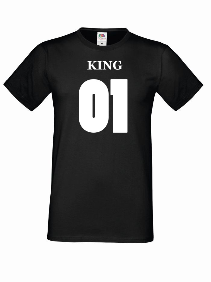 T-shirt oversize KING 01 S czarny