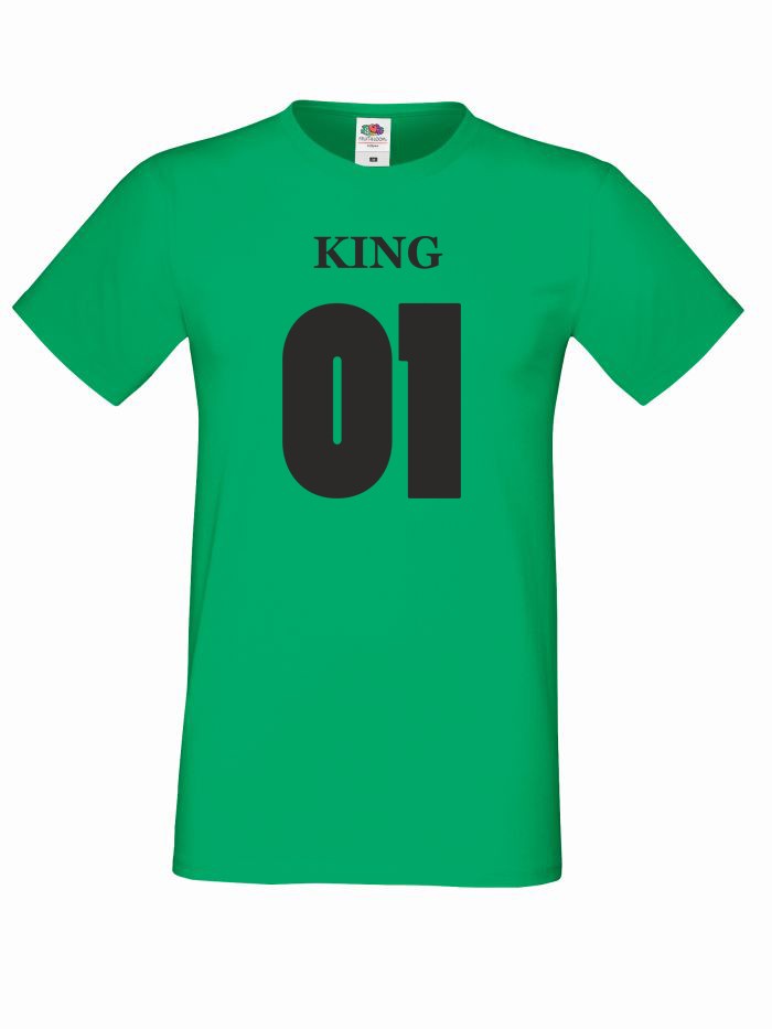 T-shirt oversize KING 01 L zielony