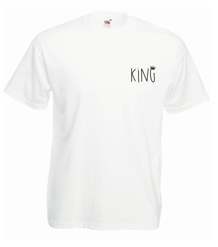 T-shirt oversize KING 2 MINI S biały