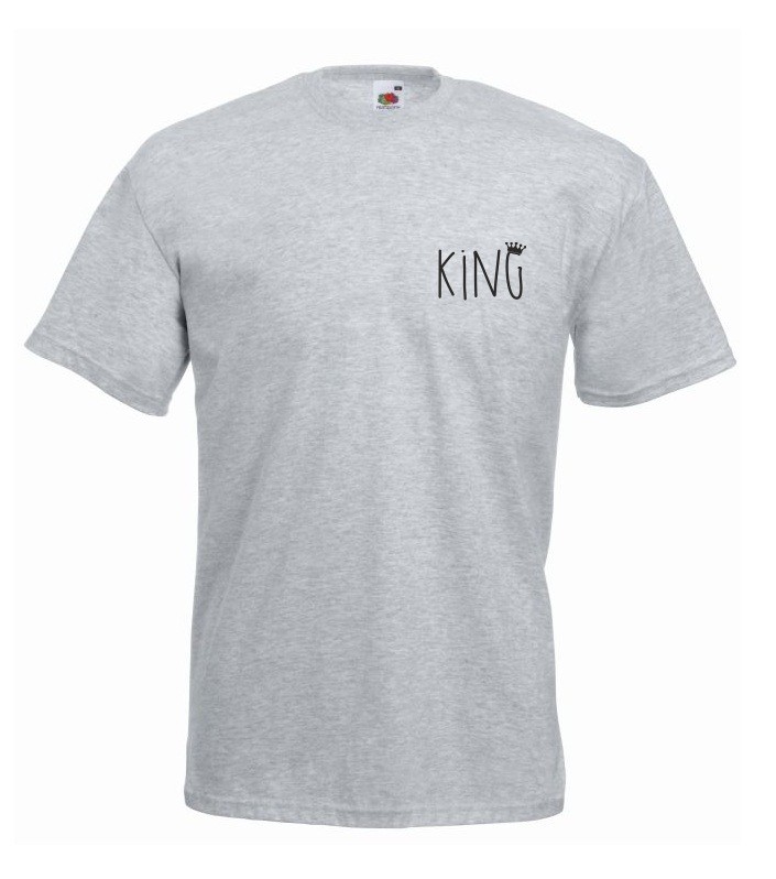 T-shirt oversize KING 2 MINI M szary