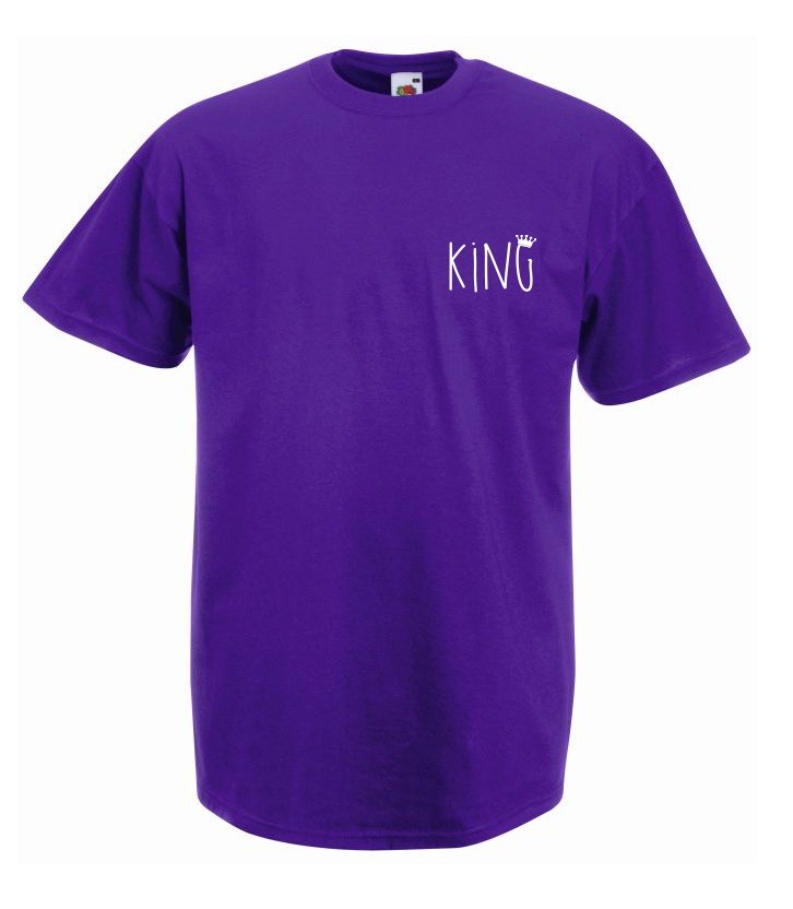 T-shirt oversize KING 2 MINI XL fioletowy