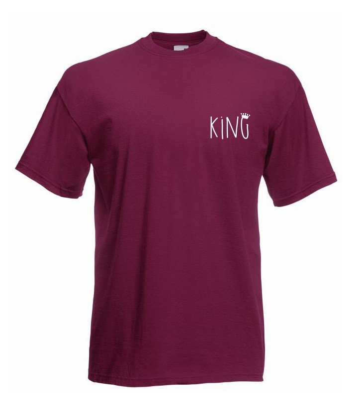 T-shirt oversize KING 2 MINI L burgund