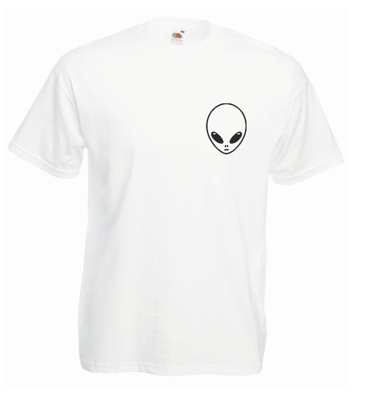 T-shirt oversize ALIEN L biały