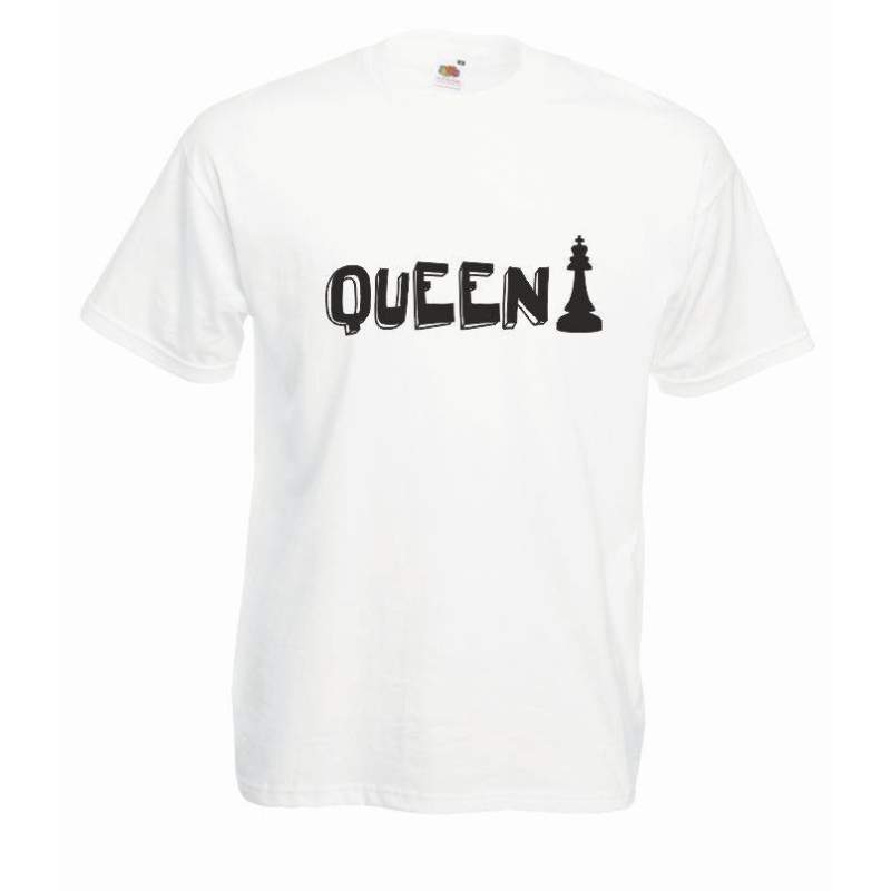 T-shirt oversize QUEEN CHESS