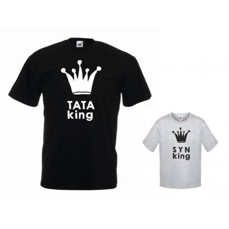 t-shirty dla taty i syna KING