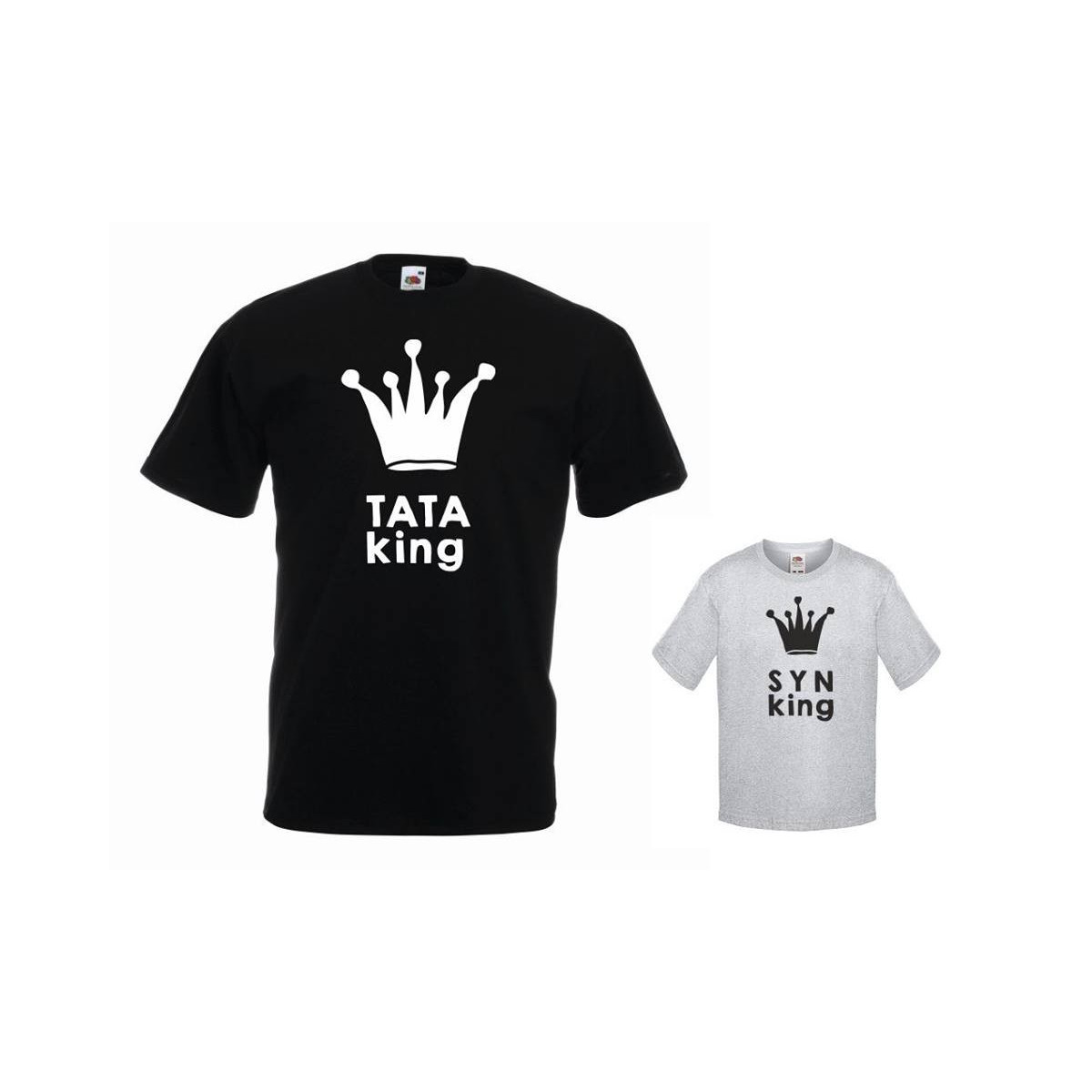 t-shirty dla taty i syna KING
