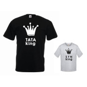 t-shirty dla taty i syna KING