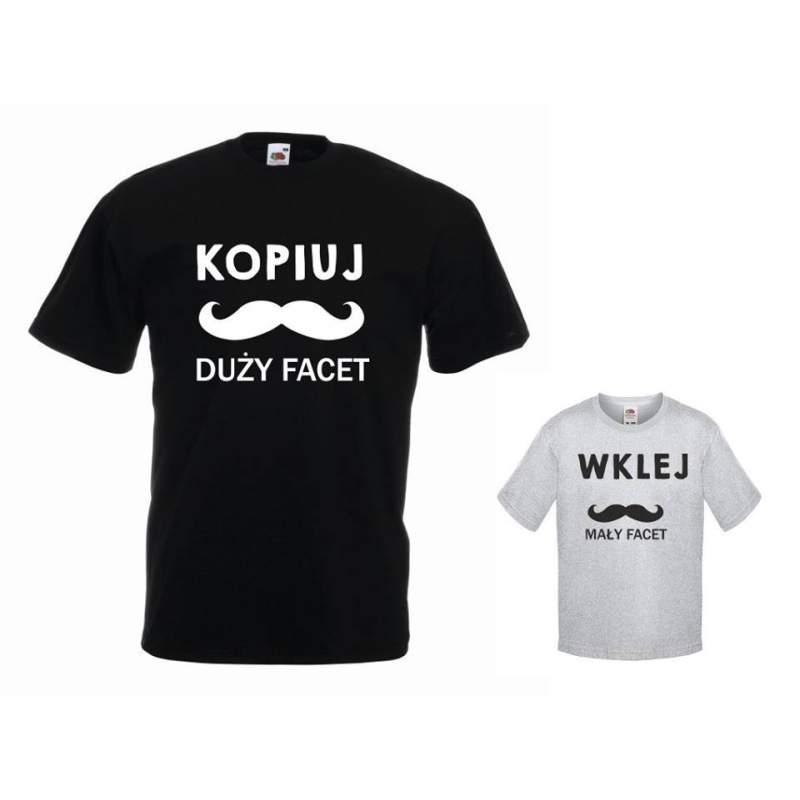 t-shirty dla taty i syna KOPIUJ, WKLEJ 