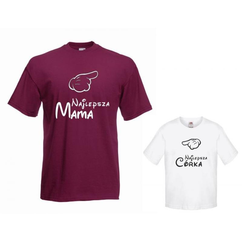 t-shirty dla mamy i córki NAJLEPSZA