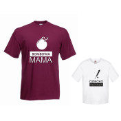 t-shirty dla mamy i córki BOMBOWA, PETARDA