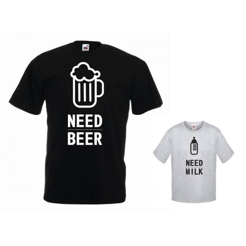 t-shirty dla taty i syna NEED