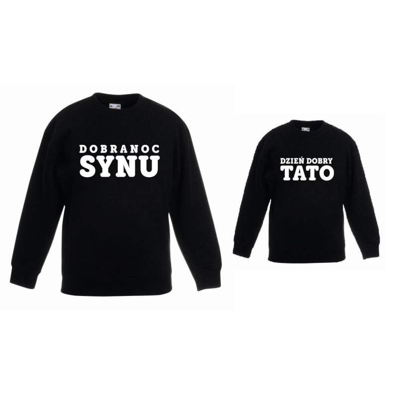 Bluzy dla taty i syna DOBRANOC, DZIEŃ DOBRY