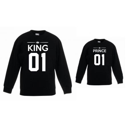 Bluzy dla taty i syna KING 01, PRINCE 01